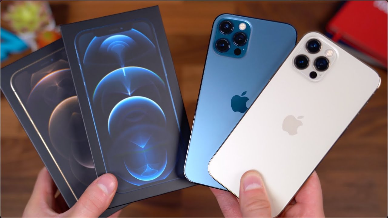 Apple iPhone 12 Pro Unboxing: Gold vs Pacific Blue!