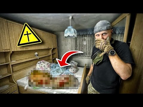 TÜR VON POLIZEI AUFGEBROCHEN! IN DIESEM BETT LAG WOCHENLANG EINE LEI*HE!