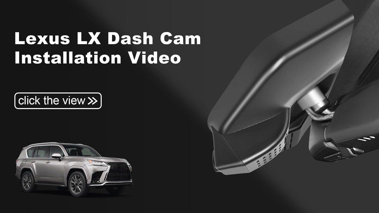 Lexus LX600 2022-2024 Dash Cam Install | OEM-Style Front 4K Rear 1080P (Model A) 033N