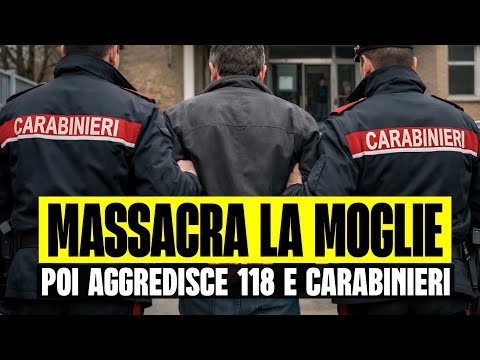 BREAKING NEWS: MAN MASSACRES WIFE, THEN ATTACKS RESCUE WORKERS AND CARABINIERI: ARRESTED IN THE B...