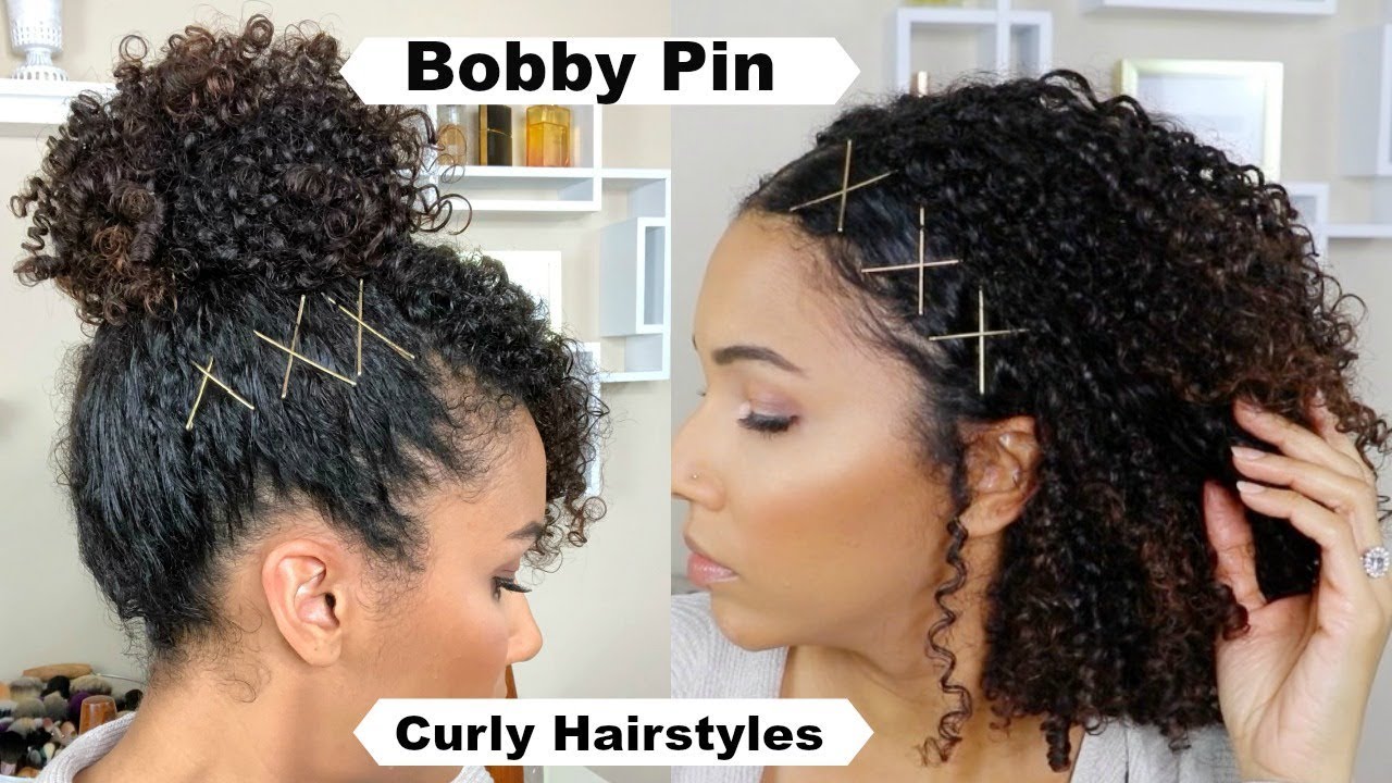 Spice Up Curly Hairstyles With Bobby Pins thumnail