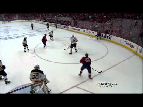 Alexander Semin lasershot goal. Boston Bruins vs Washington Capitals 4/19/12 NHL Hockey