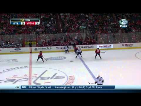 Mikhail Grabovski wrist shot 3-0 St. Louis Blues vs Washington Capitals 11/17/13 NHL Hockey.