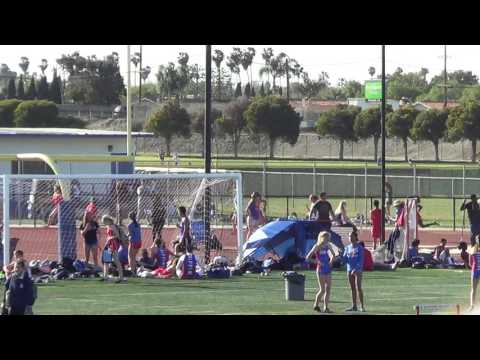 FSG 200m Heat 2 vs Fountain Valley & Newport Harbor 3-29-17 - Los Alamitos Girls