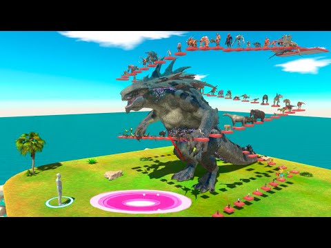 FPS Parkour Around King Titan and Evolve into a Kaiju - Animal Revolt Battle Simulator