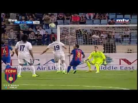 Ronaldinho assistencia to Giuly (Barça Legends)