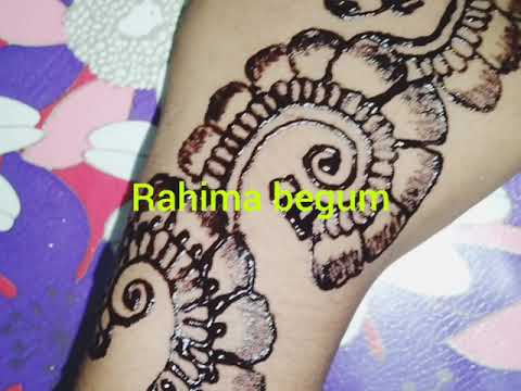 Rahima begum2020.simple mehndi design💕