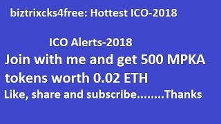 Join the latest ICO and get 500 MPKA tokens for free worth 0.02 ETH- In Hindi