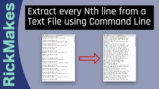 Extract every Nth line from a Text File using Command Line