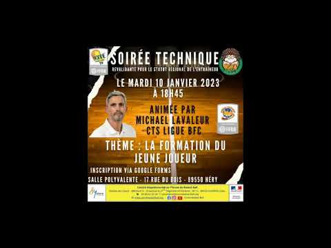 Saison 2022/2023 - Soirée Technique n°1 - Formation du Jeune Joueur
