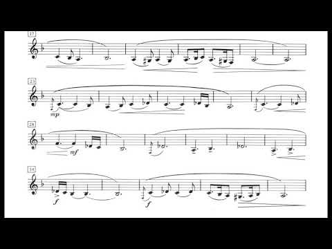 Alan Hovhaness - Lament for Clarinet, Op. 25 (1935) [Score-Video]