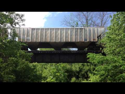 One Of The First CCET Trains From Grain Elevator With 4 Loads! GP49!