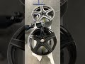 PAINTING A PAIR OF WHEELS BLACK SPRAY PAINT
