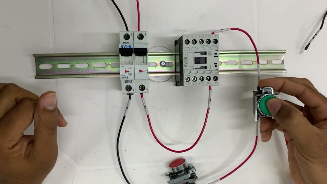 Autoretención Contactor Electrico │Mando Con Pulsadores Marcha y Parada