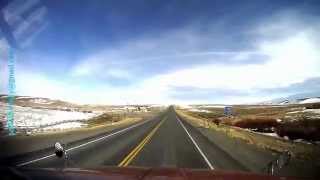 preview picture of video 'LKW fahren in USA / Trucking  in USA / Rock springs Wyoming nach Columbus Montana'