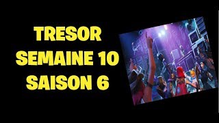 fortnite semaine 10 saison 6 defi de la traque tresor cache dans l ecran de - fortnite atteindre une vitesse de 27