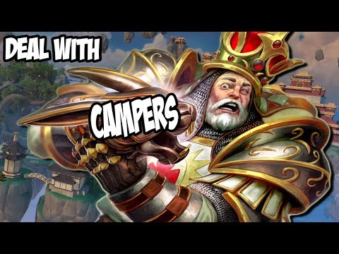 HOW TO DEAL WITH PHOENIX CAMPERS IN SMITE! TYR BLINKS! - GrandMasters Ranked Duel - SMITE