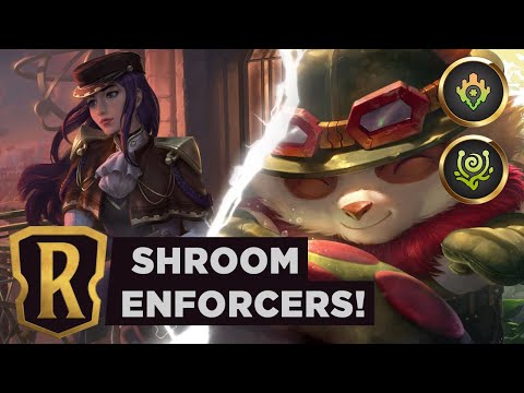 TEEMO & CAITLYN Mushroom Enforcer Agency | Legends of Runeterra Deck