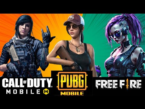 PUBGM vs CODM vs Free Fire Max - Details and Physics Comparison