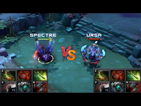 Dota 2 | Spectre vs Ursa lvl 30 | Same Full Items