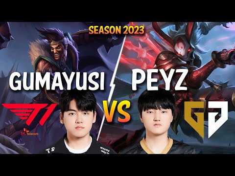 T1 Gumayusi vs GEN Peyz - Gumayusi DRAVEN vs Peyz KALISTA ADC - Patch 13.18 KR Ranked
