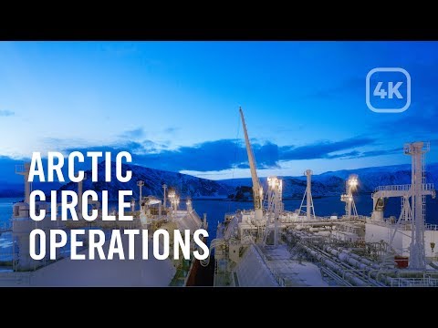 Ship-to-Ship Operations in the Arctic Circle | LNGSTS 4K Timelapse