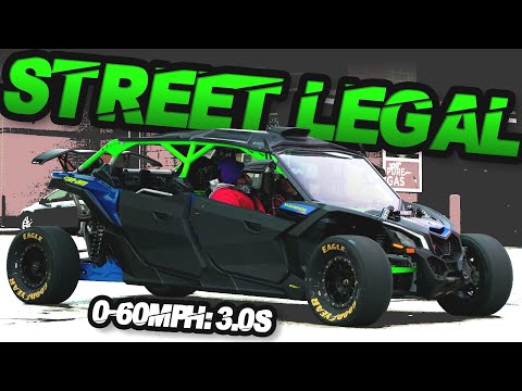 Street Legal 4WD Turbo SXS on Slicks GAPS RX7 on the Street! (0-60MPH in 3.0s)