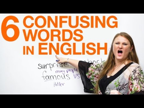 6 Confusing Words: fun & funny, famous & popular, surprise & shock !