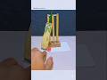 DIY Mini Cricket Kit How To Make A Small Cricket Bat Ball Stumps Easy Craft For Kids Shorts