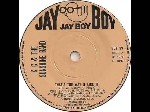 UK New Entry 1975 (184) K C  And The Sunshine Band - That's The Way I Like It