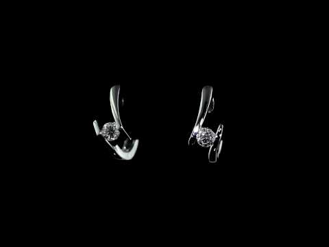 Diamond Earrings 0.2 ctw in 14k/18k White Gold (GHI-E004)