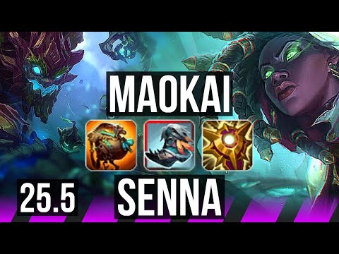 MAOKAI & Jhin vs SENNA & Varus (SUP) | KR Grandmaster | 25.5
