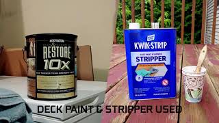 Stripping Rustoleum Restore Paint Off a Wood Deck