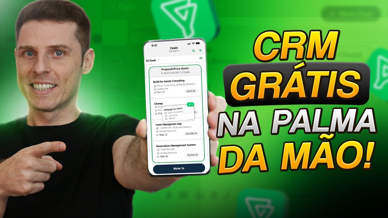 SUA EMPRESA na PALMA DA MÃO! Bigin CRM Grátis (O MAIS FÁCIL DE TODOS)