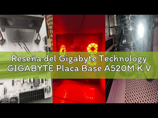 Vídeo relacionado con GIGABYTE Placa Base A520M K V2 - Compatible con CPUs AMD Ryzen Serie 5000 AM4, hasta 5100MHz DDR4 (OC), PCIe Gen3 x4 M.2, LAN GbE, USB 3.2 Gen 1