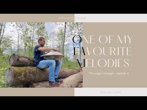 Handpan Sounds in the Forest / The magic triangle - melody 4, learned from Paul Erdmann, D Kurd 8+1