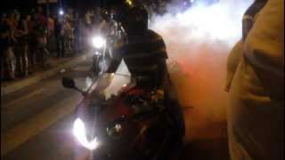 preview picture of video 'Burnouts & Rateres XV Concentração Motard Vidigueira - 2013 - HD'