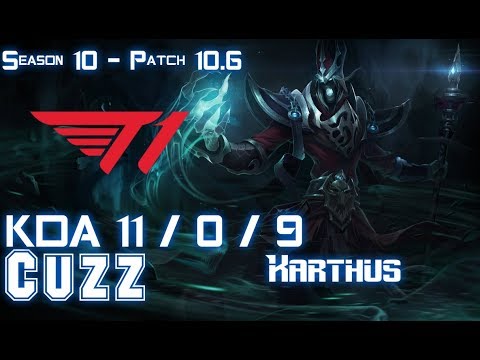 T1 Cuzz KARTHUS vs LEE SIN Jungle - Patch 10.6 KR Ranked