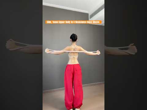 Resistance Band Exercises for Rounded Shoulders, Back Slimming, and Arm Toning