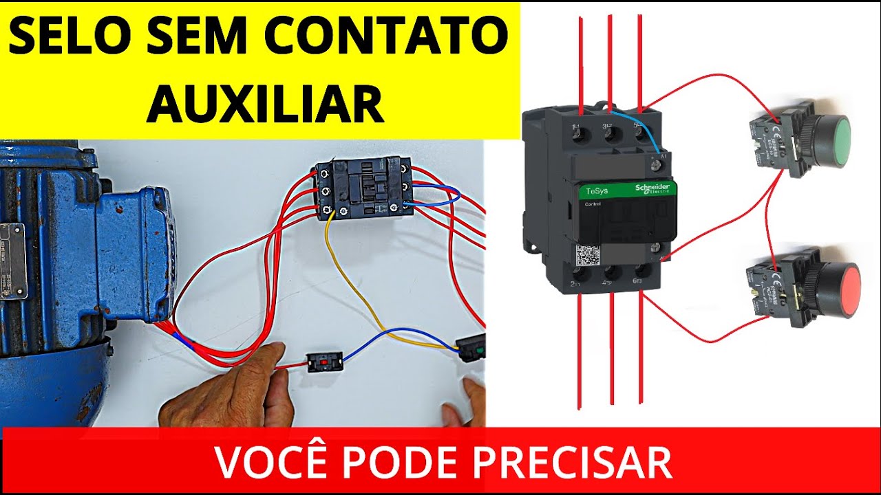 SELO NO CONTATOR SEM CONTATO AUXILIAR!!