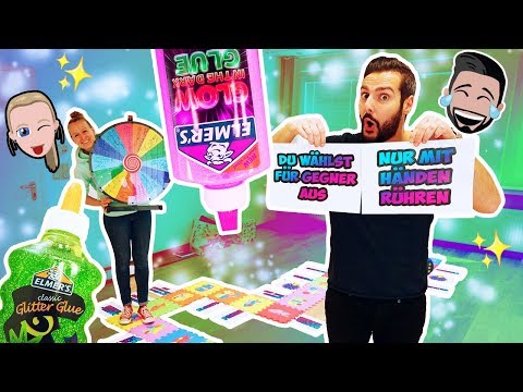 GIGANTISCHES SLIME BRETTSPIEL Challenge! Kaan + Kathi müssen Boardgame meistern um Schleim zu machen