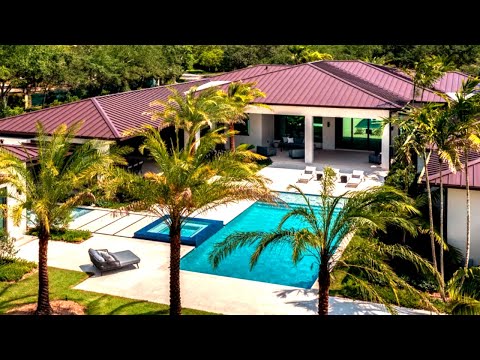 Step inside $12,500,000, Luxury Tropical Modern Estate Tour 2023, Pinecrest-FL, @milliondesigns4262