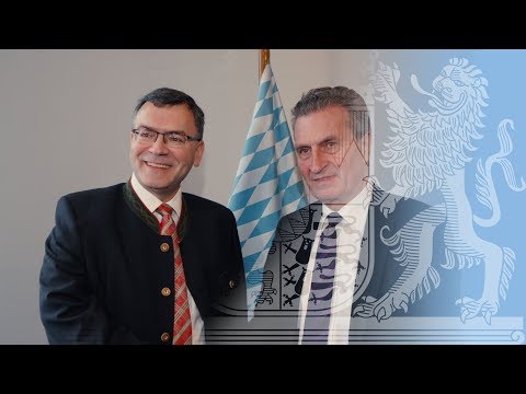 Europaminister Dr. Florian Herrmann in Brüssel - Bayern