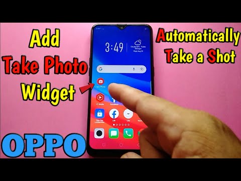 How to Add Take Photo Widget in Oppo A5s