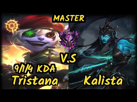 Anderu (TRISTANA) vs KALISTA - 9/1/4 KDA BOTTOM ADC GAMEPLAY - OC Ranked MASTER