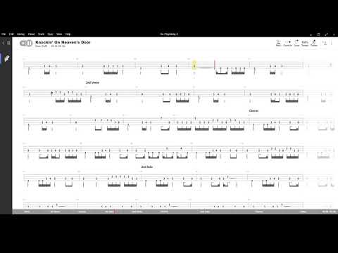 Knockin' On Heaven's Door (Guns 'n Roses ),Tablatura e base Senza Basso - Backing bass track-NO BASS