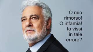 O mio rimorso! - Lyrics - Plácido Domingo