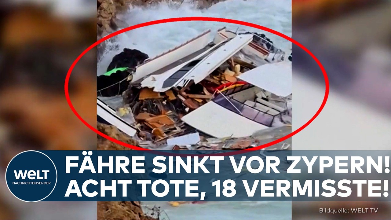 DRAMA VOR ZYPERN: Fähre sinkt auf 500 Meter Tiefe! Überlebende beschuldigen Schiffsbesatzung!