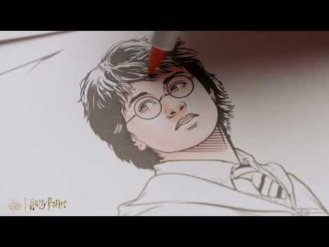 Hobbysett Creativ Company DIY Kit Illustrasjon Harry Potter Magical Creatures