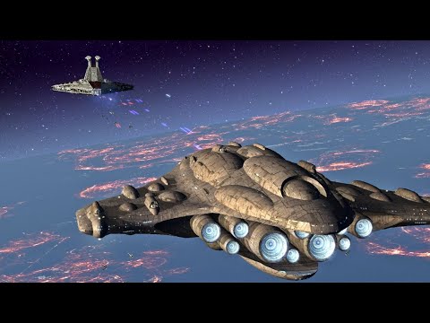 Venator Star Destroyer vs MC80 Star Cruiser - Star Wars: Empire At War Remake - NPC Battle